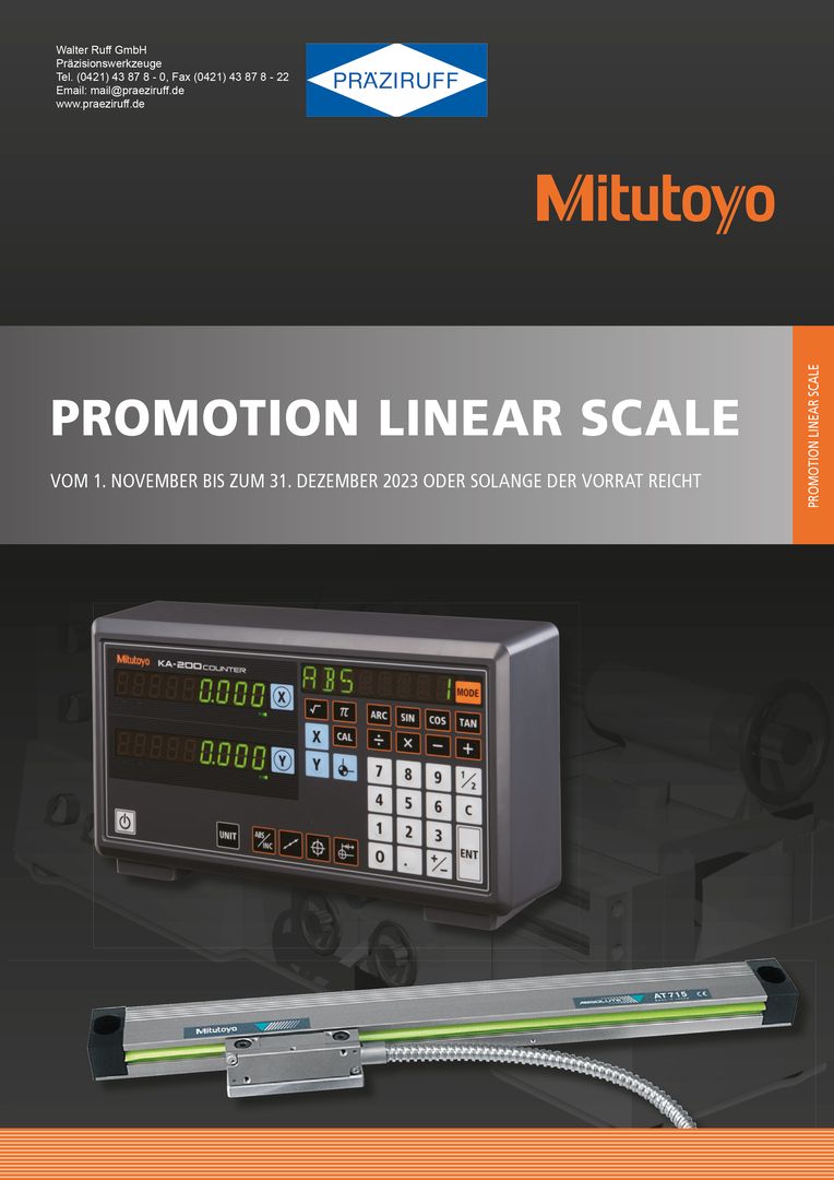Mitutoyo Deutschland-Promotion Linear Scale 2023